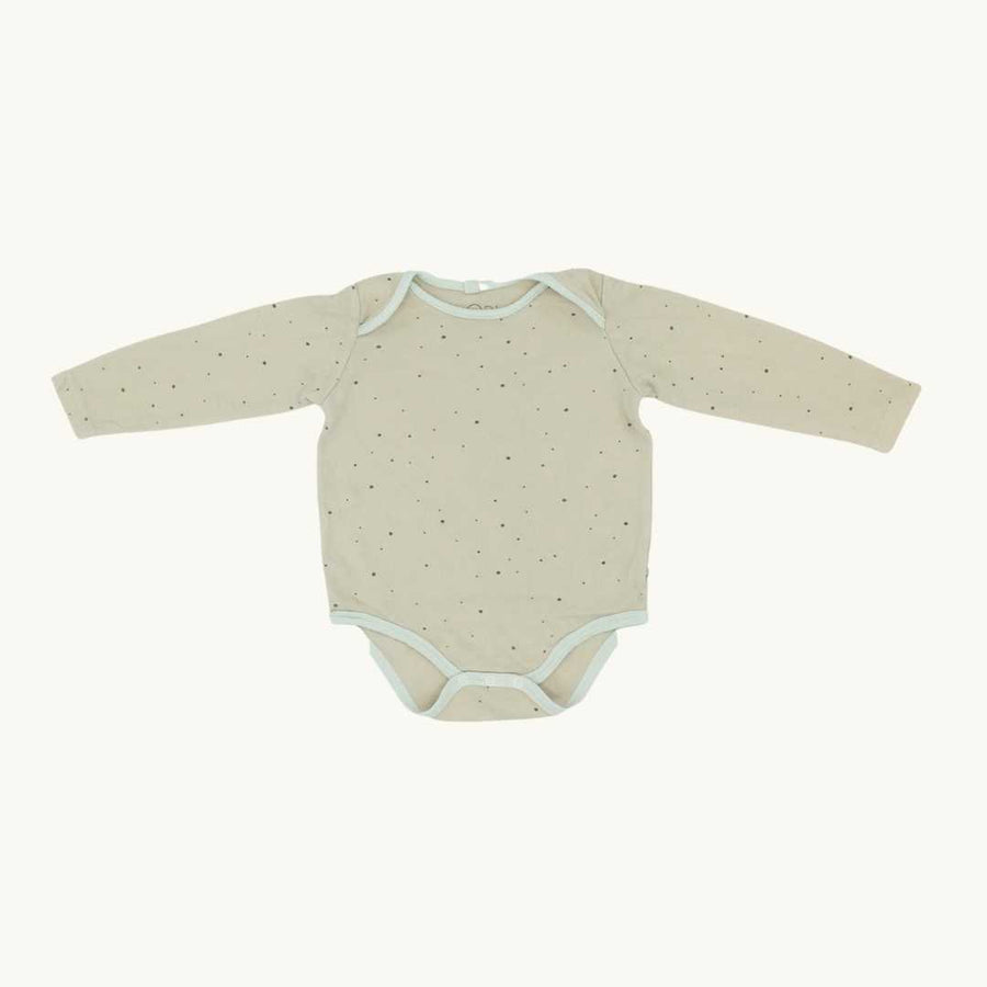 Gently Worn Baby Mori pink speckle body size 12-18 months