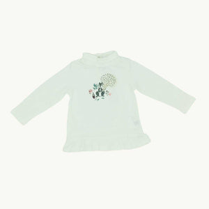 New Cadet Rousselle cream squirrel top size 12-18 months