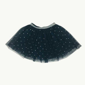 Hardly Worn 3 Pommes navy tulle skirt size 9-10 years