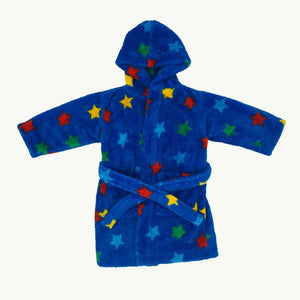 Hardly Worn John Lewis blue star dressing gown size 12-18 months