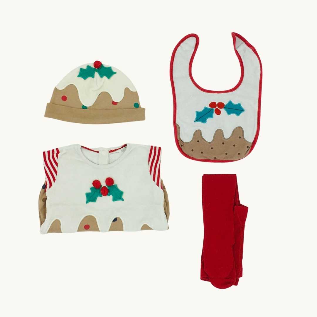 Needs TLC John Lewis Christmas pudding set size 9-12 months