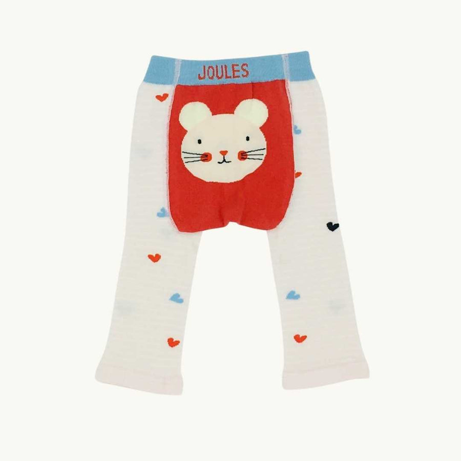 Never Worn Joules mouse knit leggings size 0-6 months