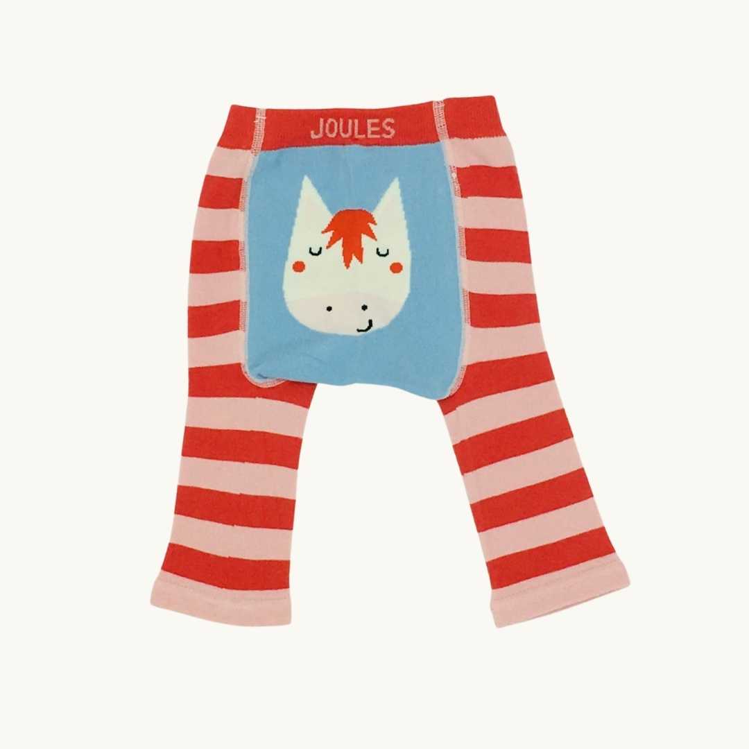 Never Worn Joules horse knit leggings size 0-6 months