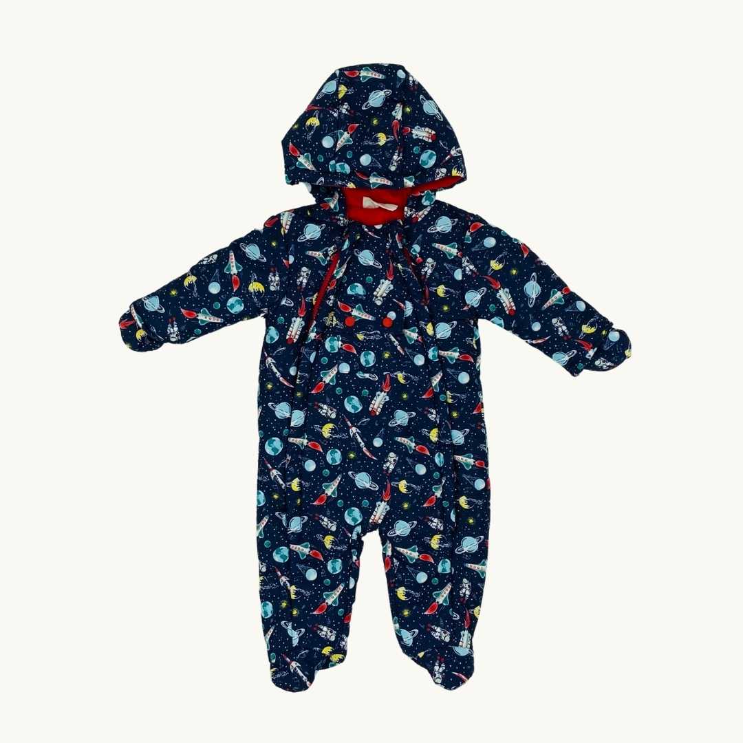 Never Worn Lily & Jack navy space snowsuit size 3-6 months