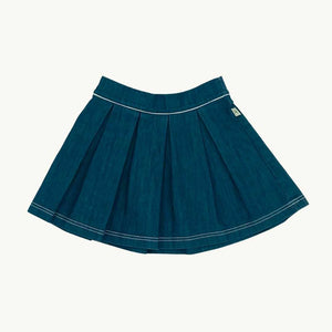 Hardly Worn Alba Kids denim pleated skirt size 4-5 years