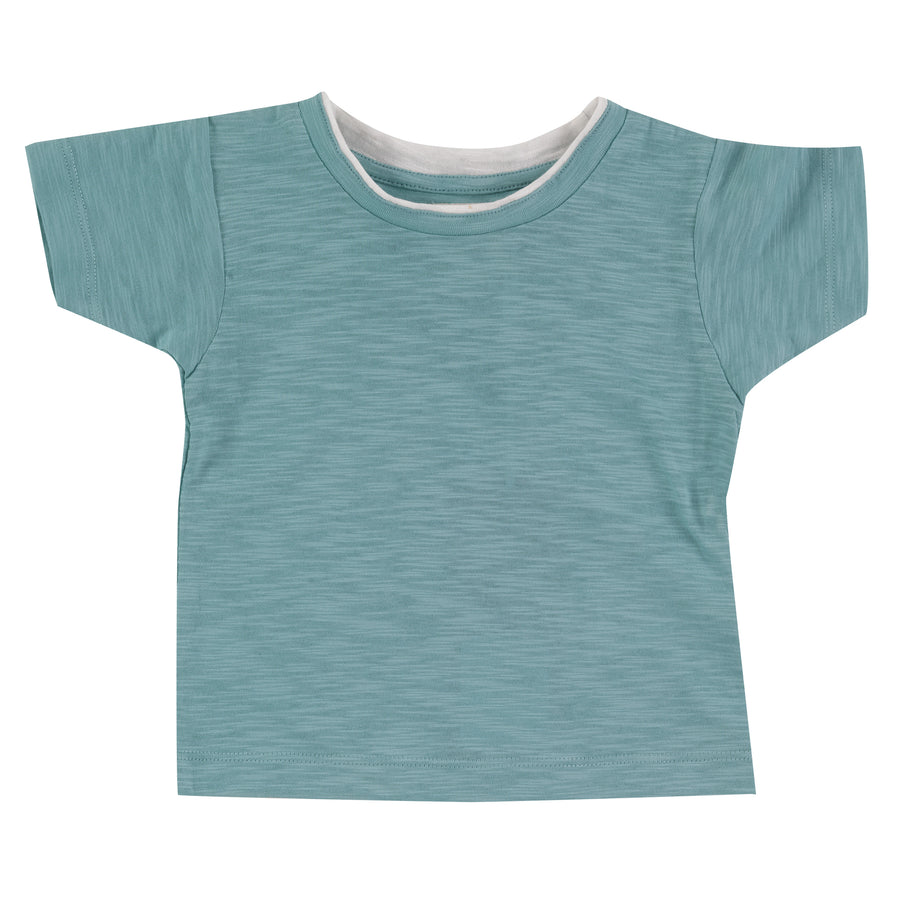 Short sleeve T-shirt in turquoise