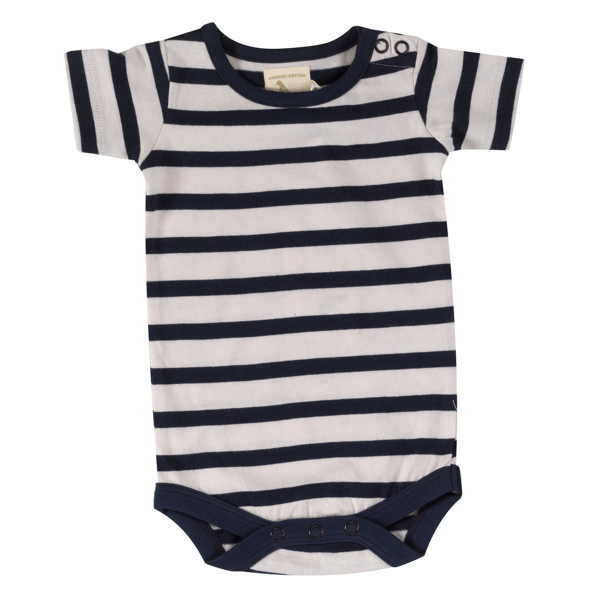 Summer body in navy breton stripe