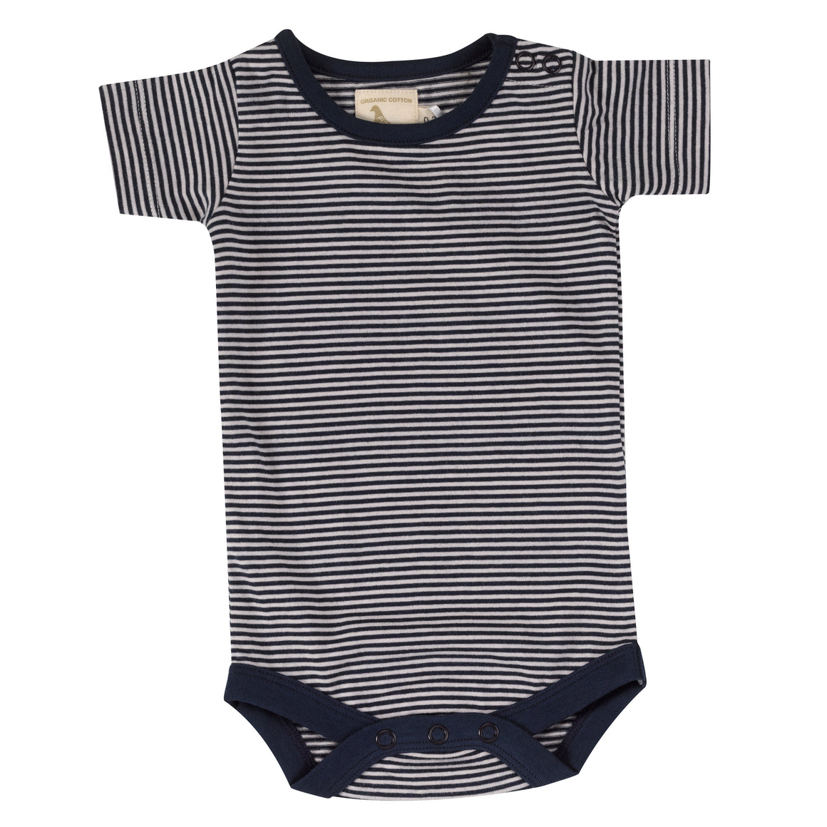 Summer body in navy fine stripe