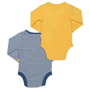 Bodysuit 2 pack with Star print & Navy stripe