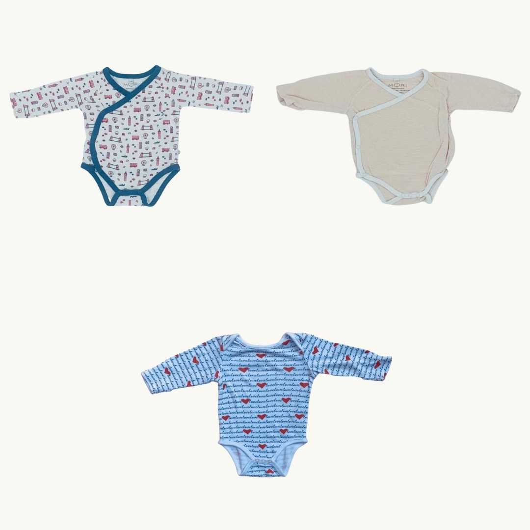 Baby Mori bodysuit bundle Size 3-6 months