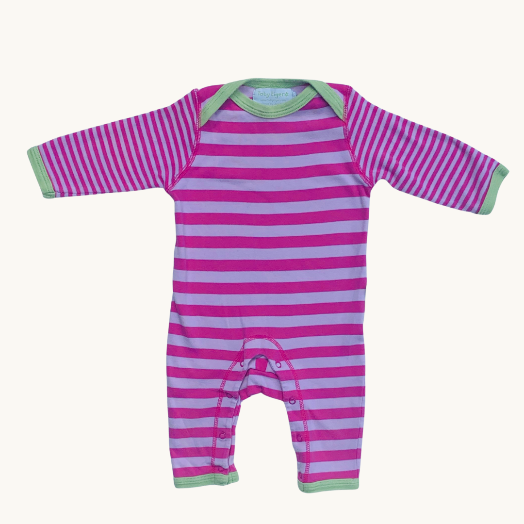 Gently Worn Toby Tiger Romper size 9-12 months