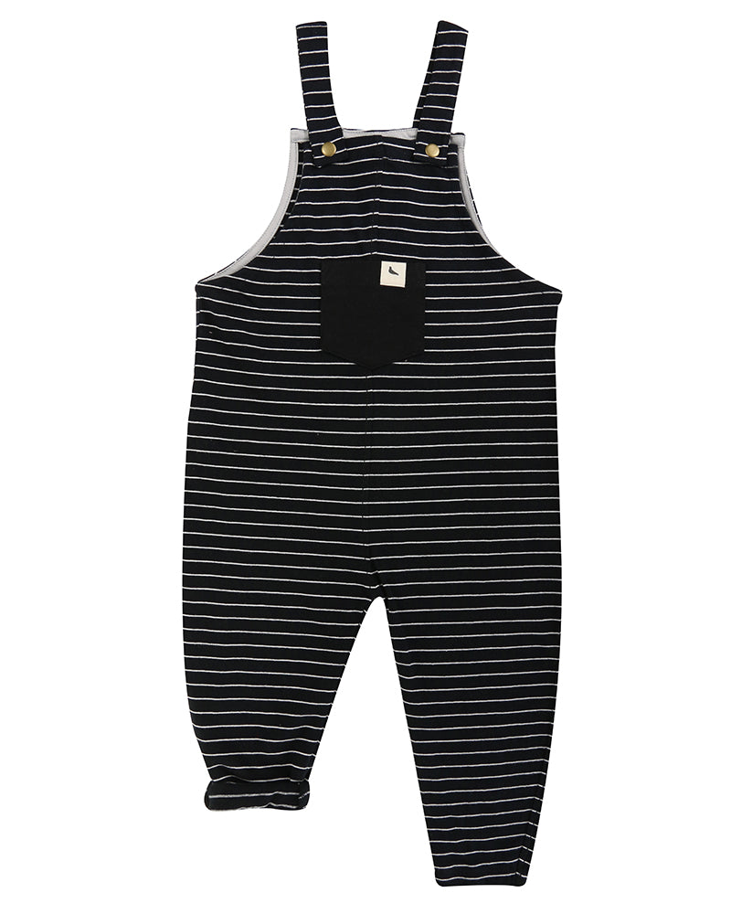 Stripe easy-fit dungarees