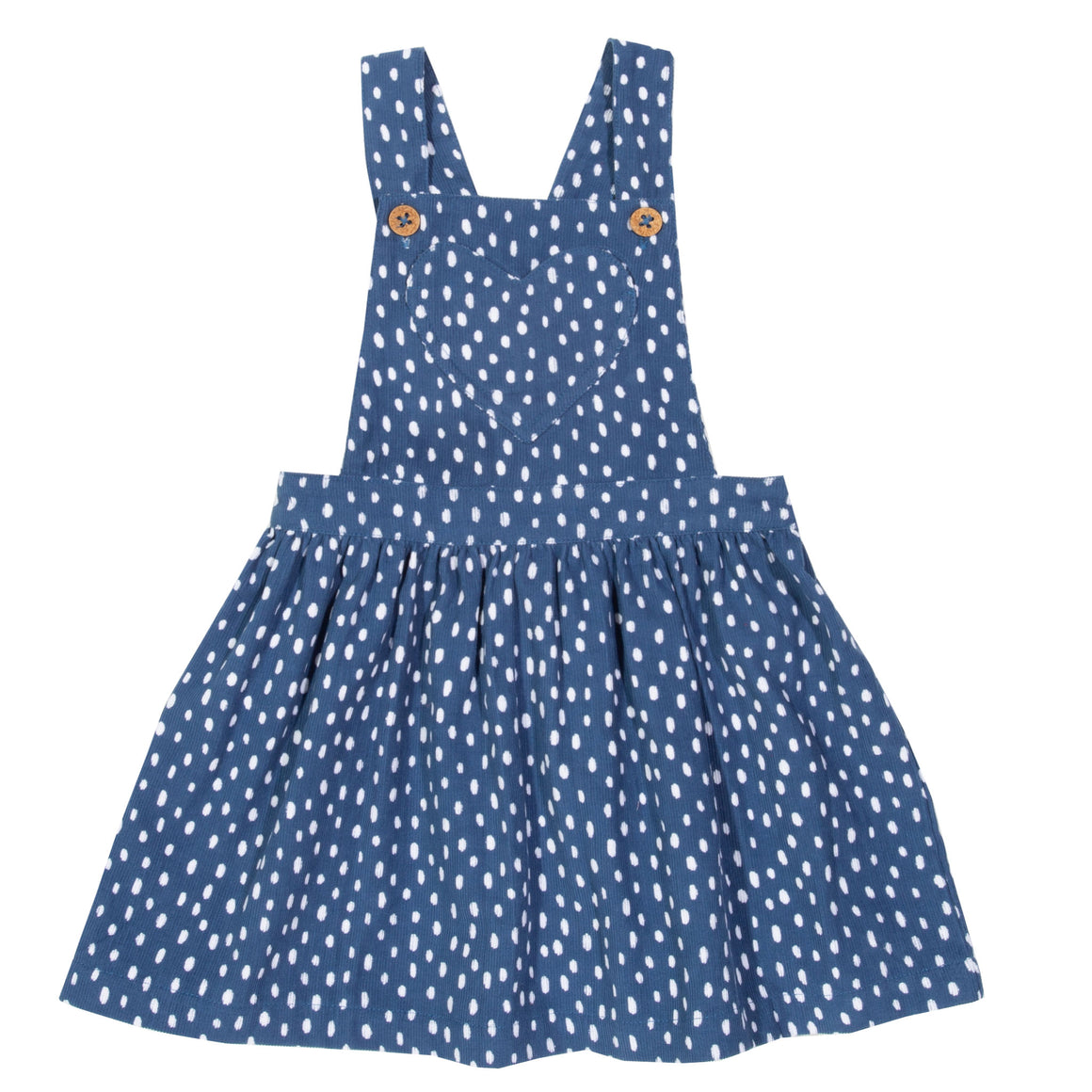 Speckle Heart pinafore