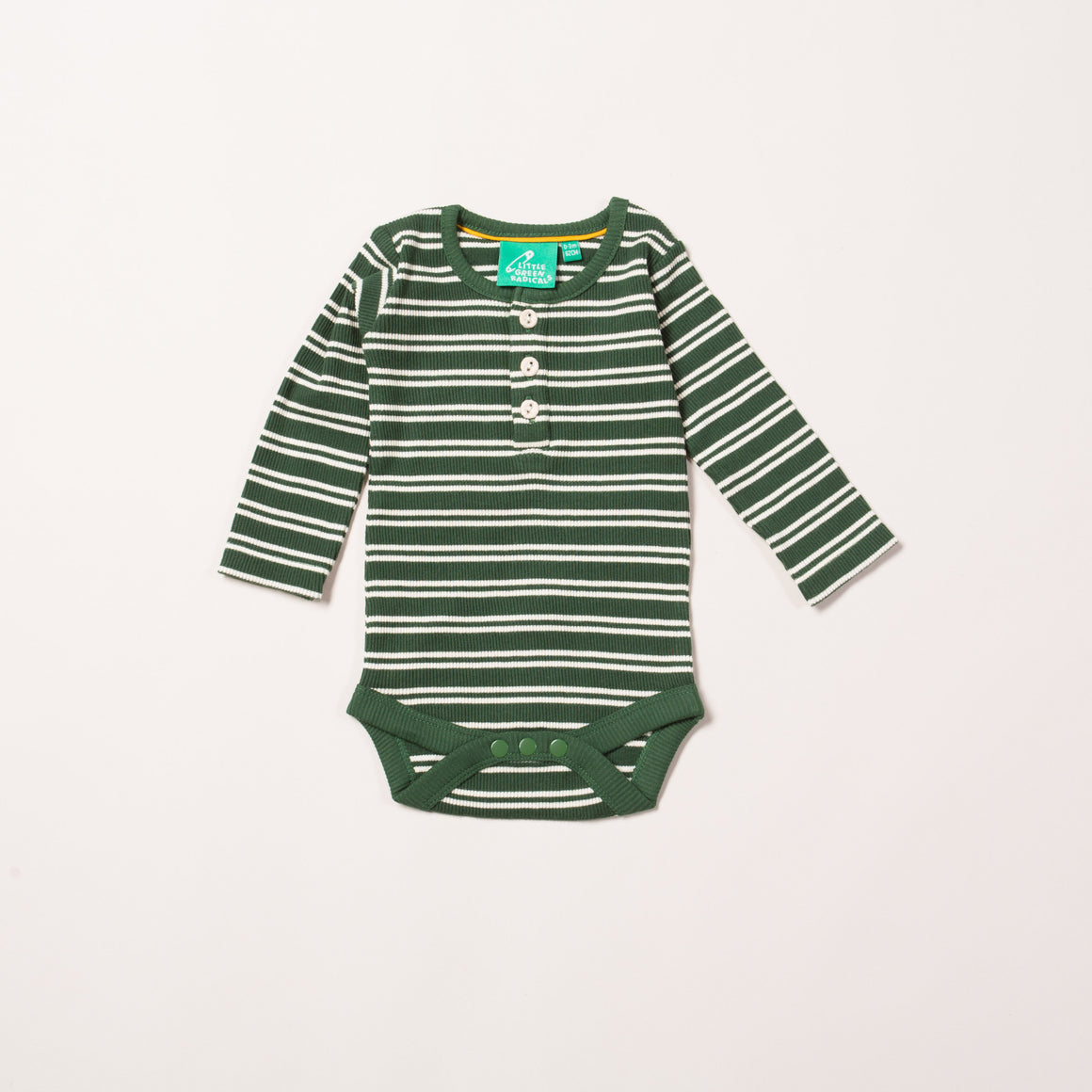Vintage Green Stripes Forever Baby Body
