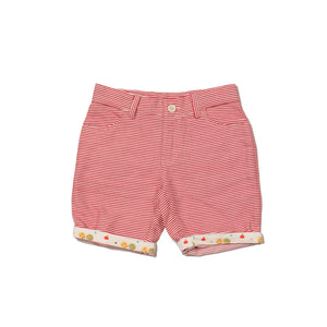 Red stripe sunshine shorts