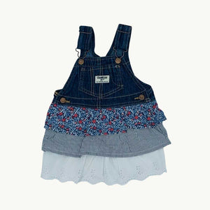Hardly Worn Osh Kosh denim dress size 12-18 months