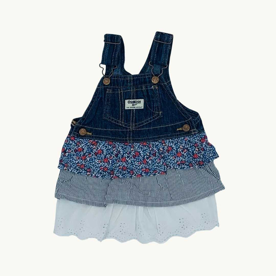 Hardly Worn Osh Kosh denim dress size 12-18 months