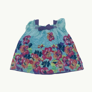 Gently Worn John Lewis flower top size 18-24 months