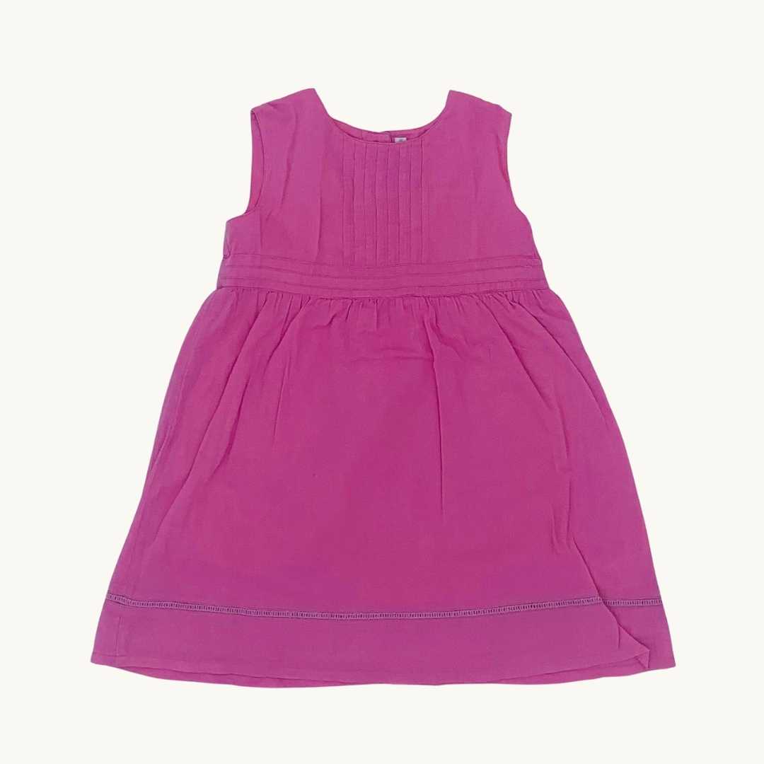 Hardly Worn Jojo Maman Bebe pink sleeveless dress size 18-24 months