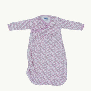 Hardly Worn Jojo Maman Bebe pink elephant sleeping suit size 3-6 months