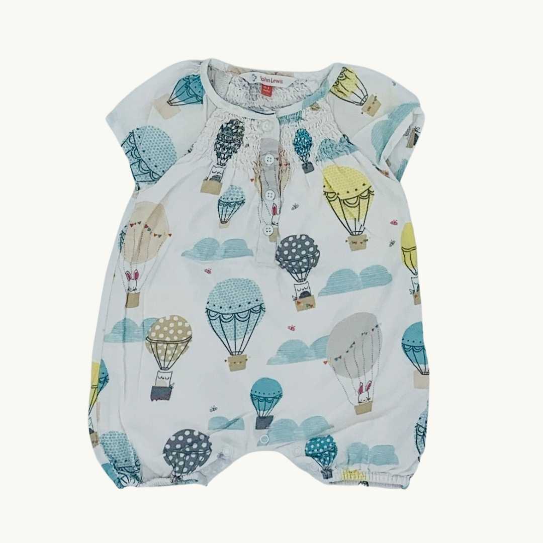 Needs TLC John Lewis balloon summer romper size 0-3 months