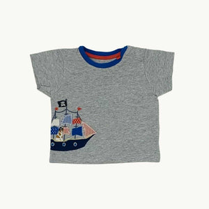 Gently Worn Boden pirate t-shirt size 0-3 months