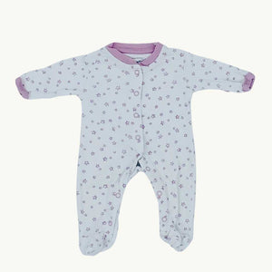 Gently Worn Jojo Maman Bebe star sleepsuit size Tiny Baby