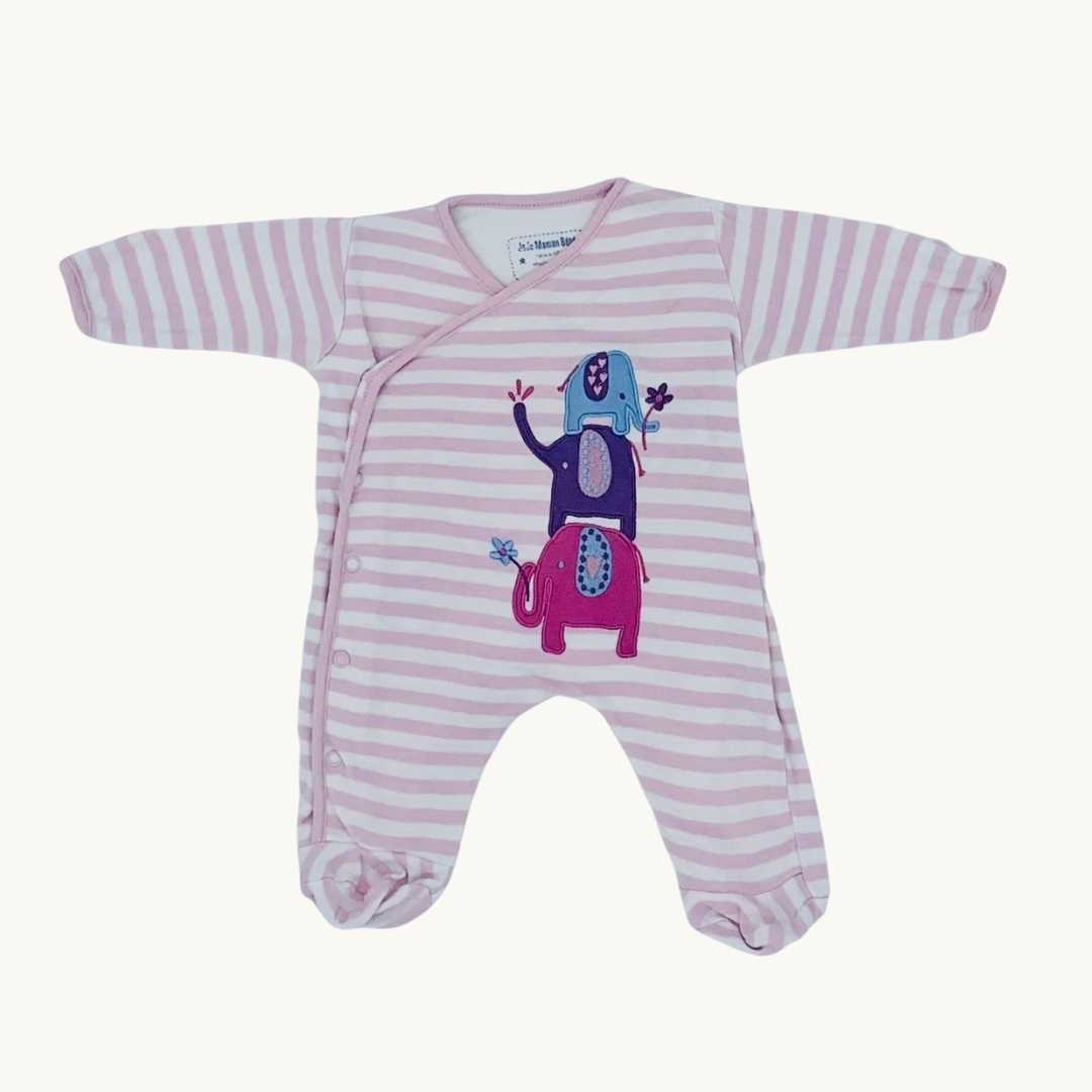 Needs TLC Jojo Maman Bebe kimono sleepsuit size 0-3 months