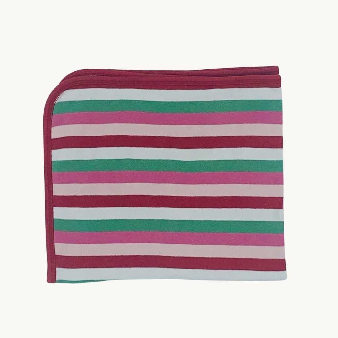 Gently Worn Toby Tiger retro stripe blanket size 0-6 months