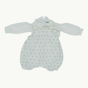 Hardly Worn Petit Bateau grey star all-in-one size 3-6 months