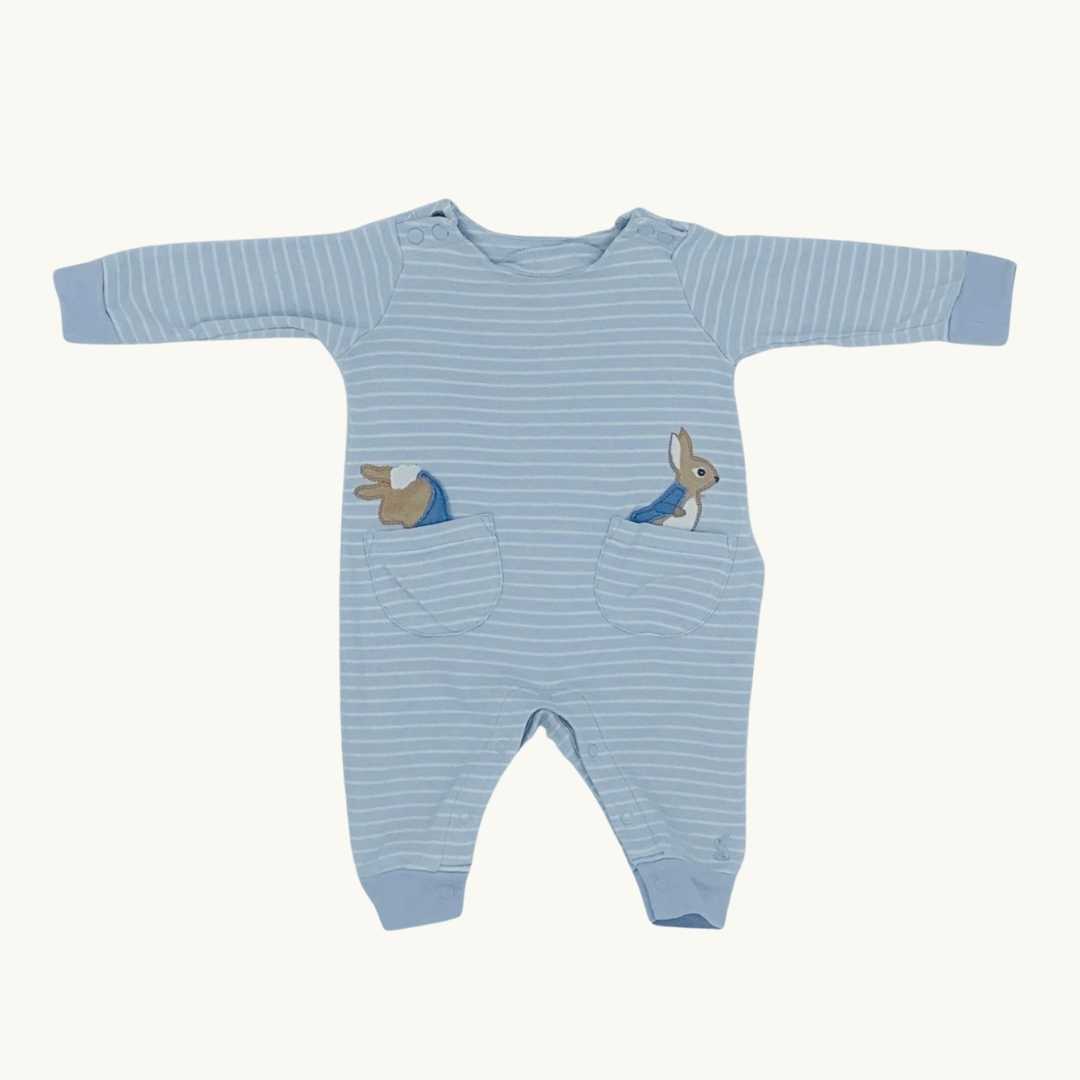 Gently Worn Joules peter rabbit romper size 0-3 months