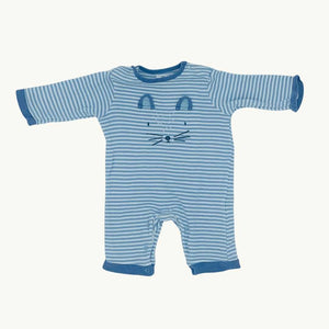 Gently Worn John Lewis striped mouse romper size 0-3 months