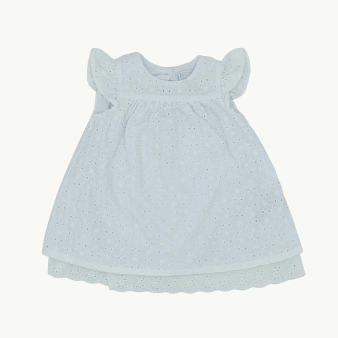 Hardly Worn The White Company white lace dress size 0-3 months