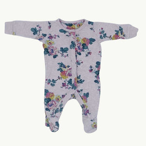 Gently Worn Joules pink flower sleepsuit size Newborn