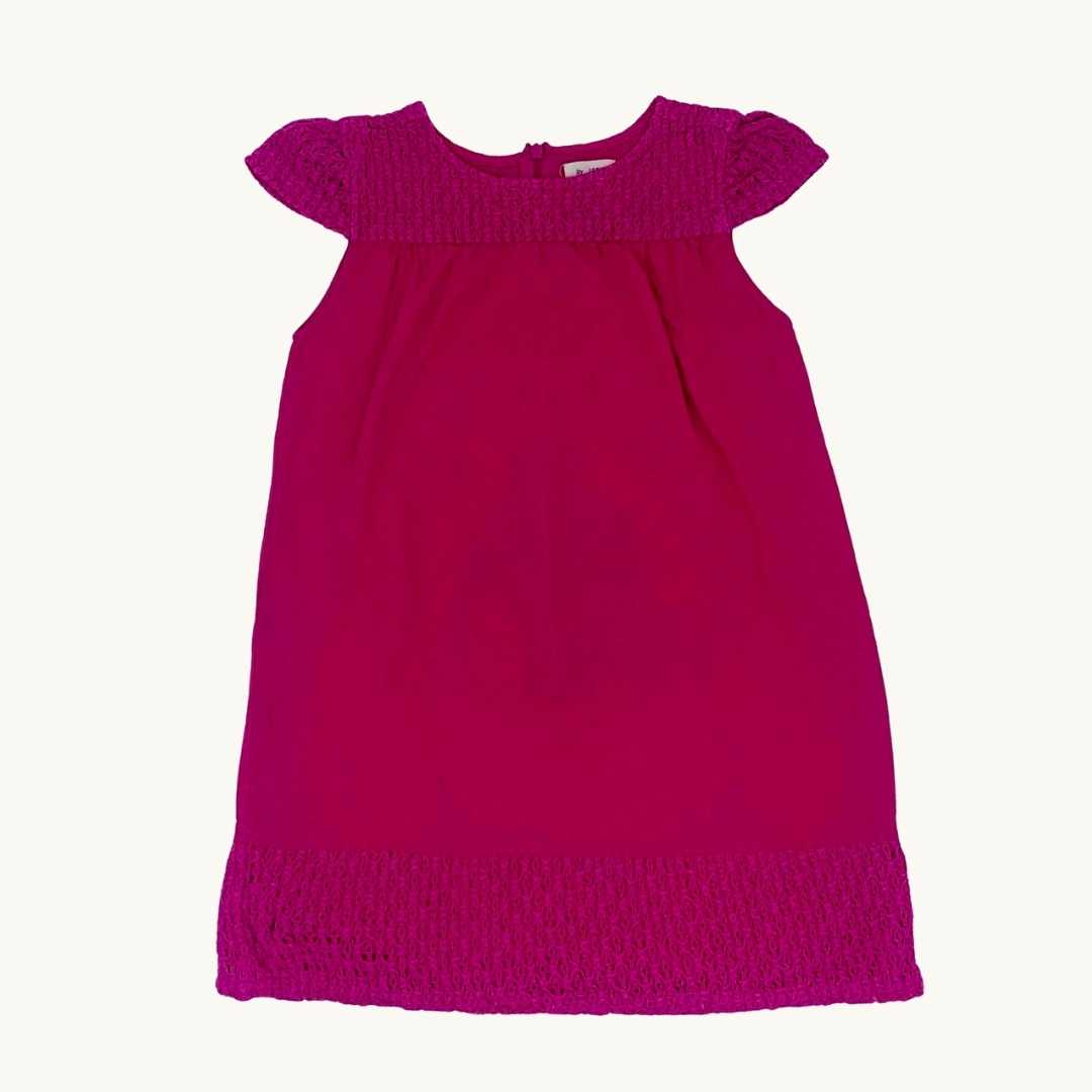 Gently Worn Kite fuchsia lace dress size 8-9 years