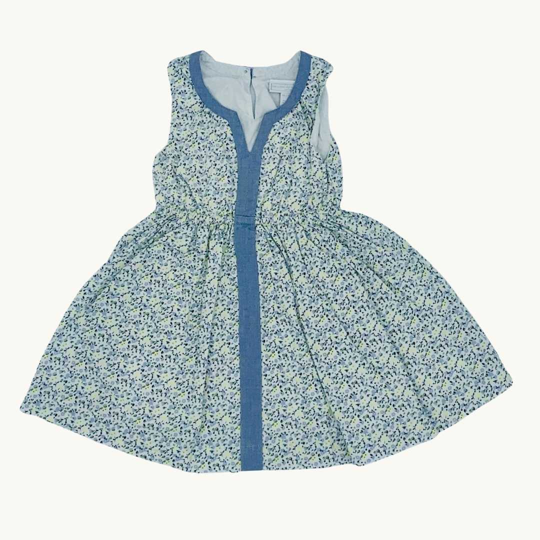 Hardly Worn The White Company sleeveless flower dress size 18-24 months