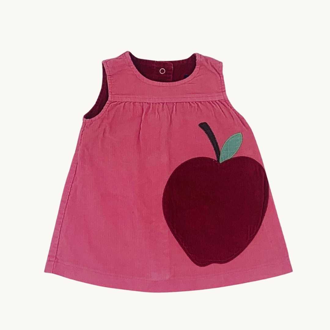 Hardly Worn Boden apple corduroy dress size 0-3 months