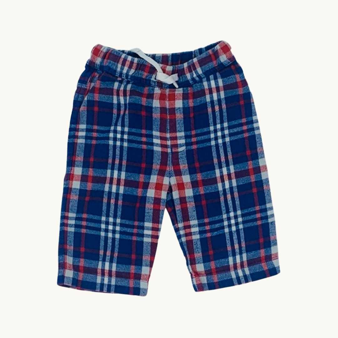Hardly Worn Boden checked trousers size 3-6 months