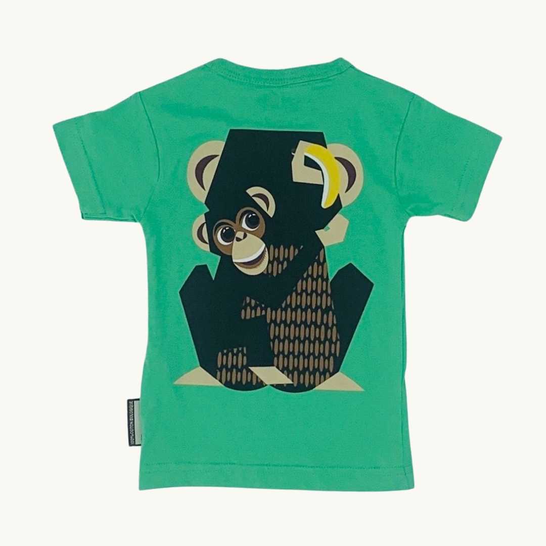 Never Worn Coq en Pate green chimp t-shirt size 6-12 months