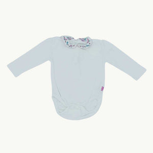 Gently Worn Jojo Maman Bebe pointelle embroidered bodysuit size 6-12 months