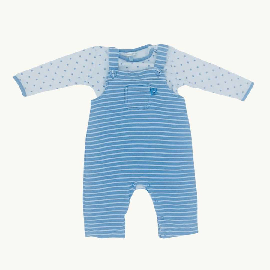 Gently Worn John Lewis romper dungaree set size 3-6 months