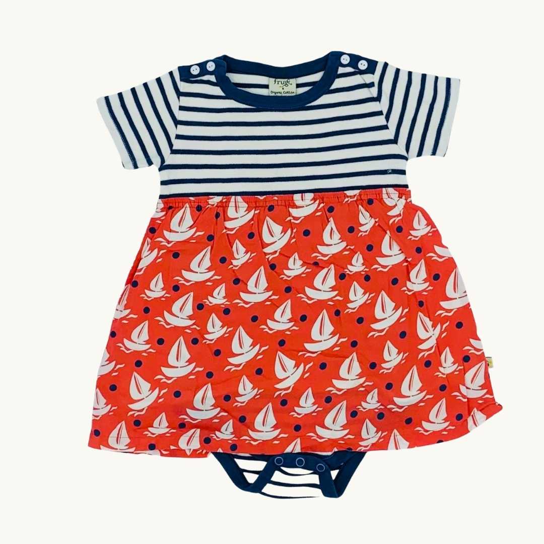 Hardly Worn Frugi two-in-one dress size 12-18 months