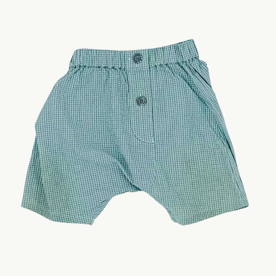 Hardly Worn Happyology checked trousers size 12-18 months
