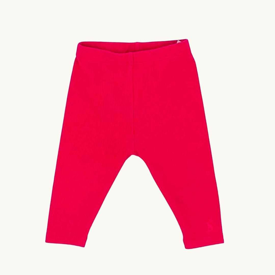 Hardly Worn Joules bright pink leggings size 3-6 months
