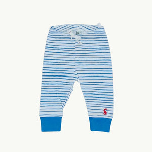 Hardly Worn Joules striped blue leggings size 0-3 months
