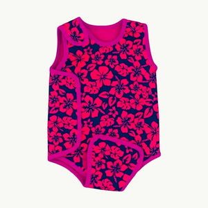 Hardly Worn Jojo Maman Bebe pink flower wetsuit size 0-6 months