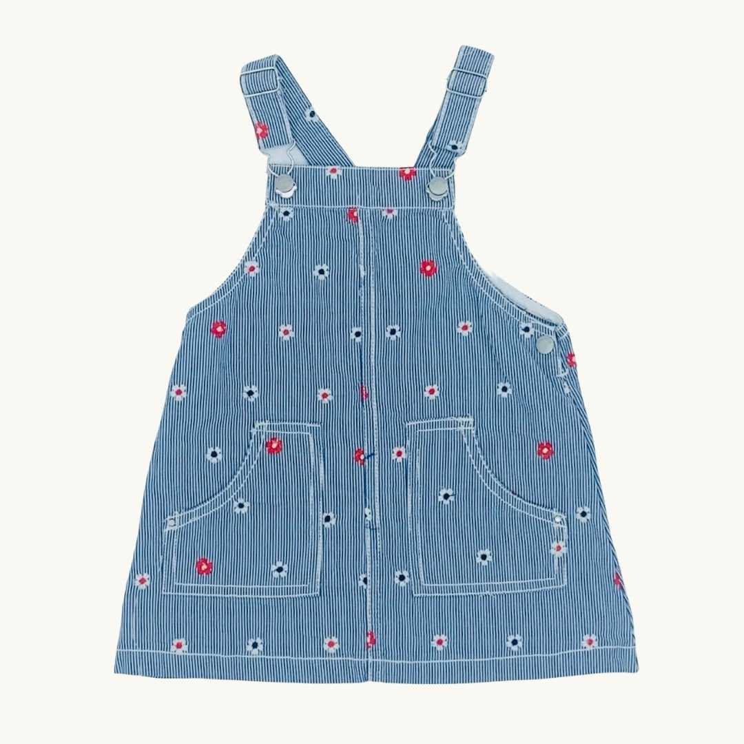 Hardly Worn Mayoral flower embroidery dress size 1-2 years