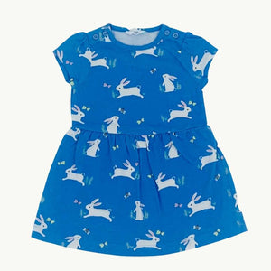 Hardly Worn John Lewis blue rabbit dress size 6-9 months