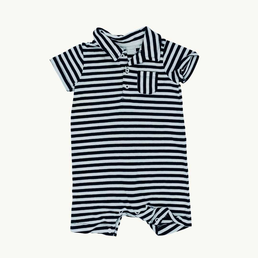 Hardly Worn The White Company black striped shortie size 0-3 months