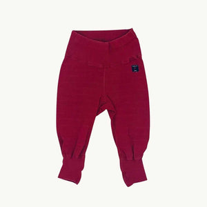 Needs TLC Polarn O Pyret red leggings size 4-6 months